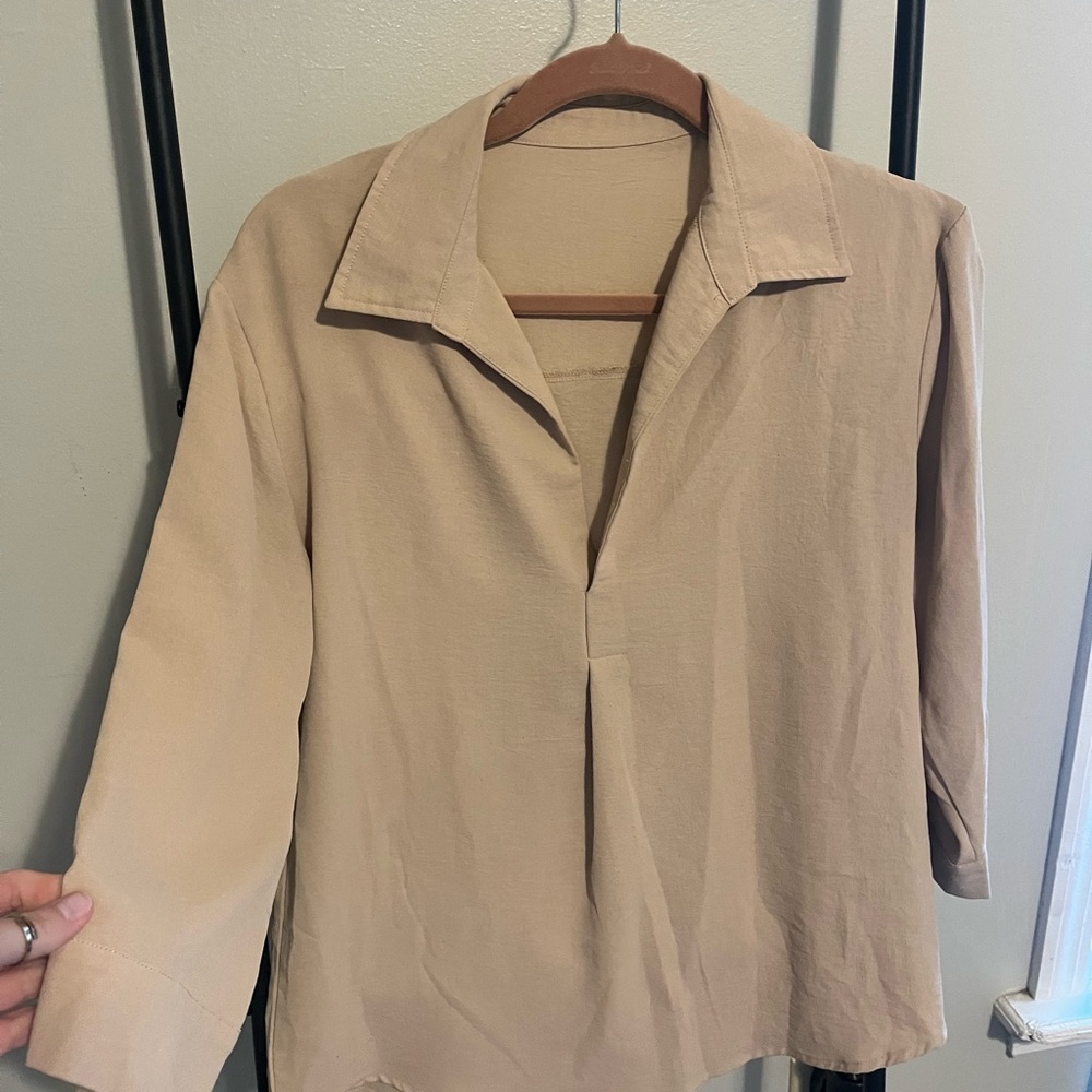 Classic Tan Blouse